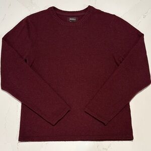 Royal Robbins Men's Maroon Burgundy Wool Blend Crewneck Sweater Size M/L